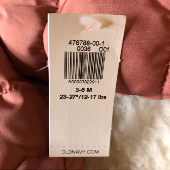 New Old Navy Unisex Dusty Red Puffet Jacket With Animal Ears - Picture 9 of 11